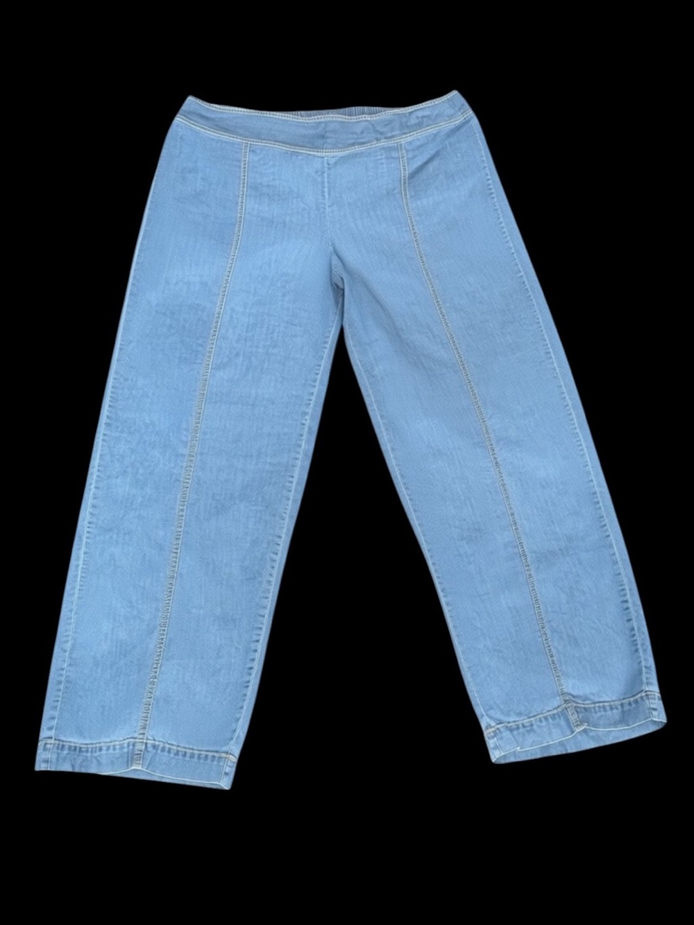 NWOT Coldwaterβ Creek Comfort Waist Tencel Lightweight Seamed Wide Leg Jeans